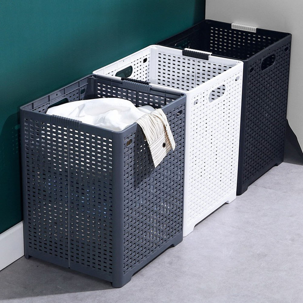 【AOTTO】無印風大容量折疊髒衣籃-大款(AS-032)