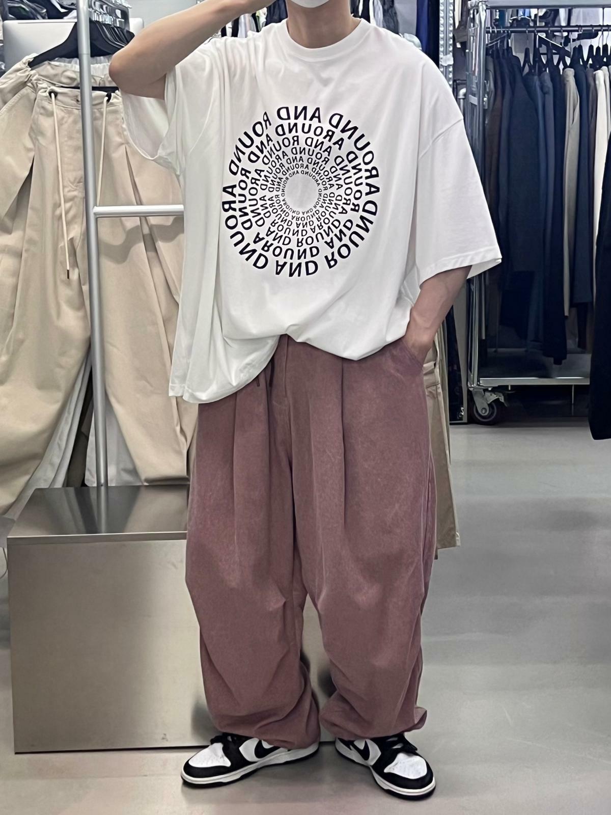 英文字圖案短袖Tee T4859