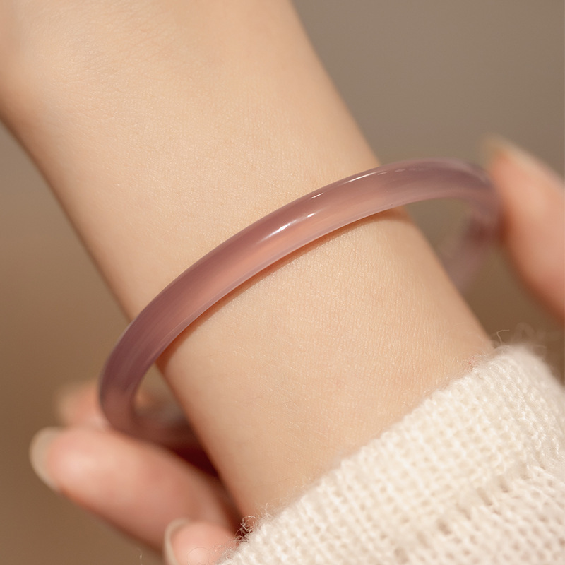 【玉鐲】帝王紫玉隨叮噹鐲-4mm：激發深層內在美，提升個人氣質