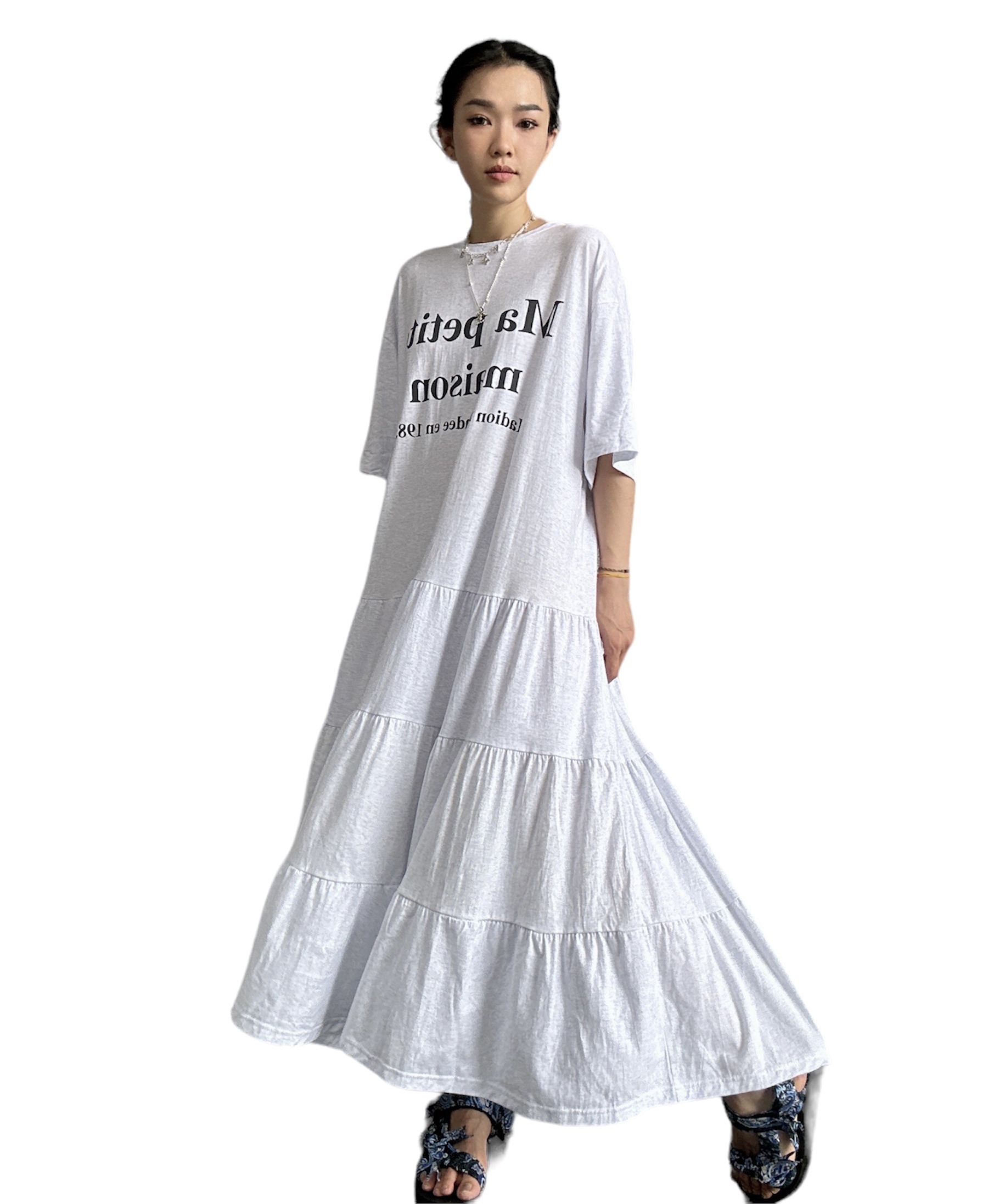 洗水棉tee料連身蛋糕裙（現貨產品）