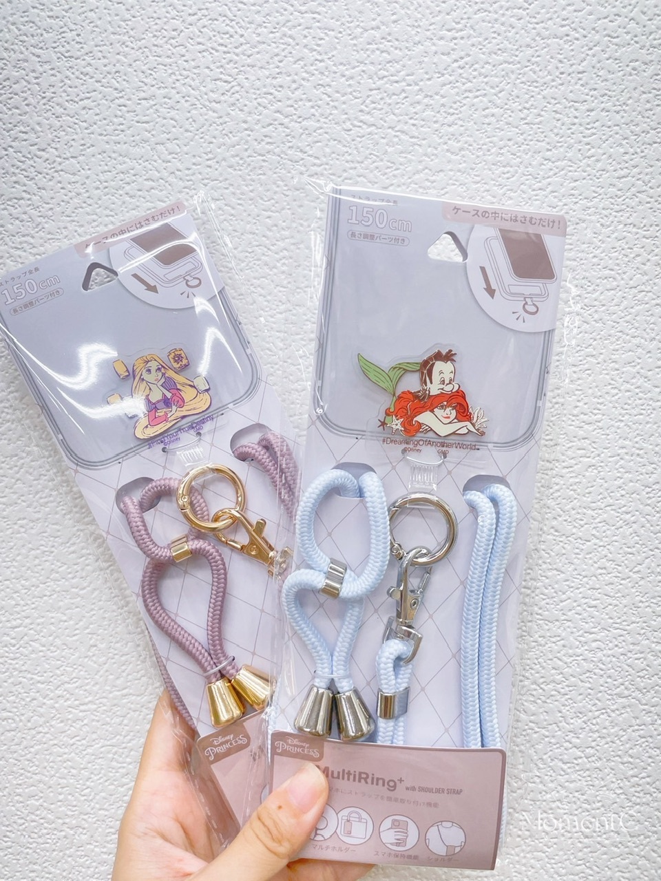 美款迪士尼公主手機背繩