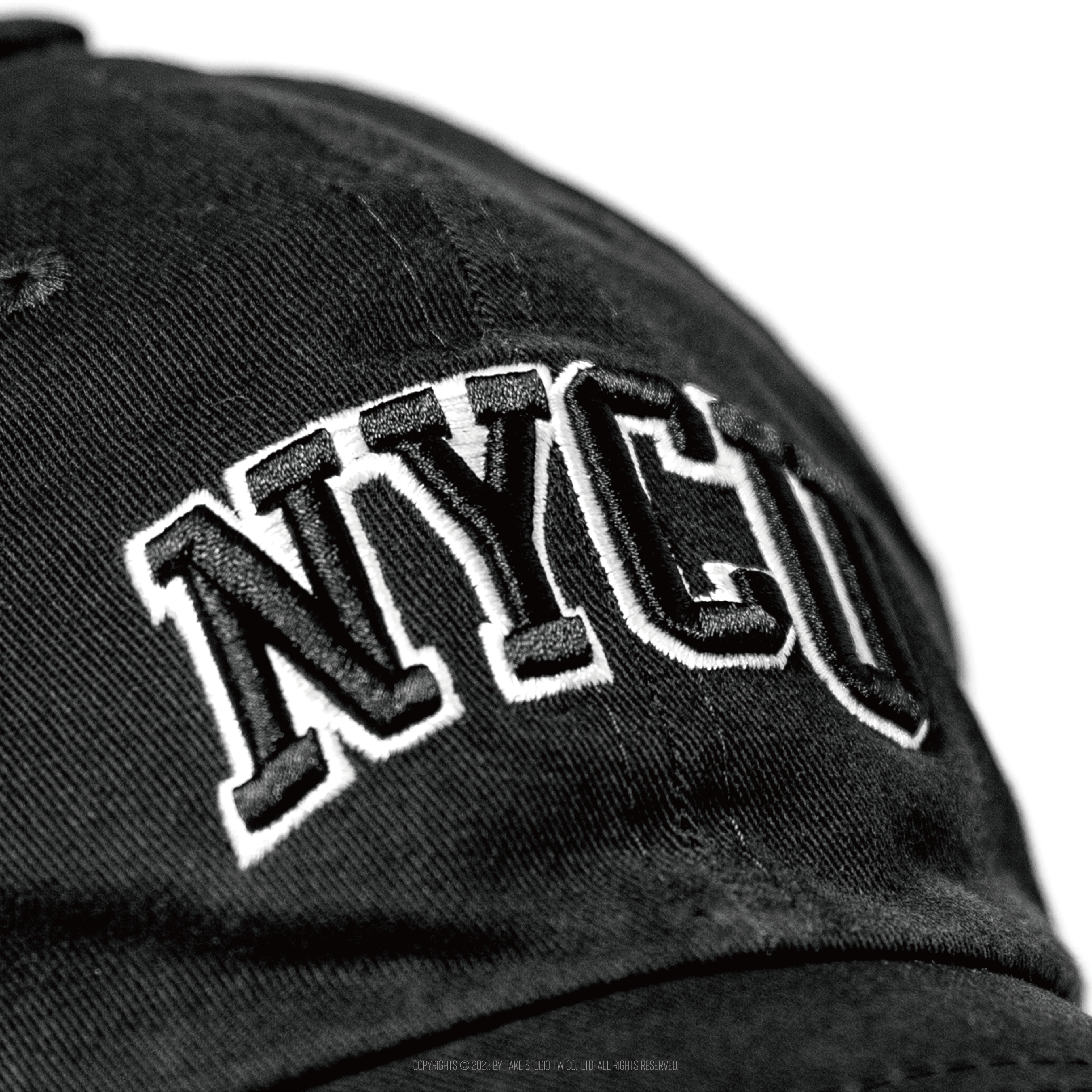 陽明交通大學 NYCU 復古刺繡老帽 (黑色)