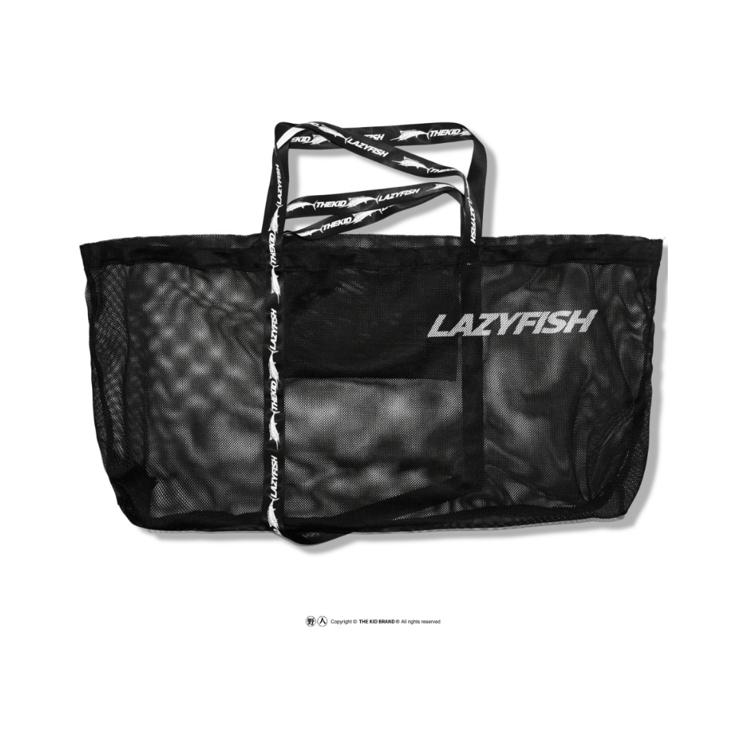 ▲LAZYFISH® x KID®聯名款 網眼肩背提袋