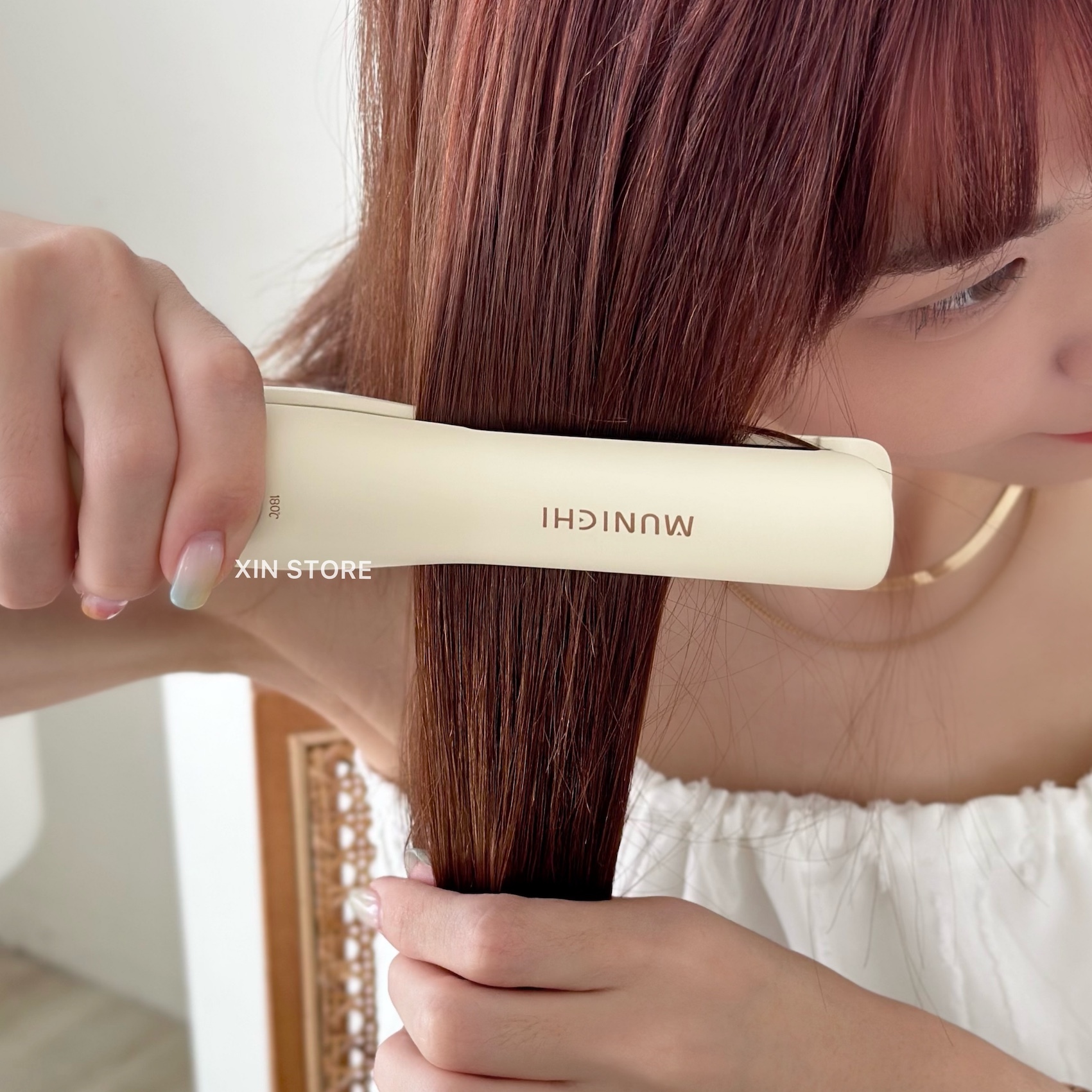 Munichi 沐尼黑 直捲兩用 溫控 無線 平板夾 直髮夾 攜帶型 離子夾