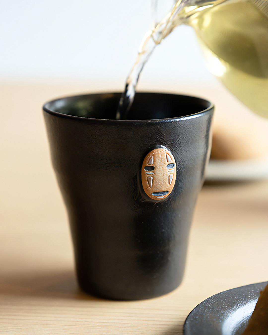 無臉男 陶器茶杯｜信樂燒