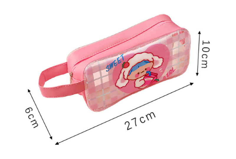 可愛甜心PVC手提筆袋 A0914
