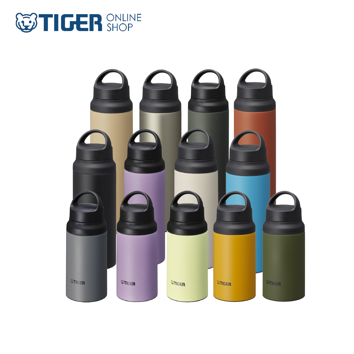 Tiger thermos Water bottle Sahara Stainless bottle Antibacterial processing  800ml [Slant handle] Lightweight Drink directly MCZ-S080CZ