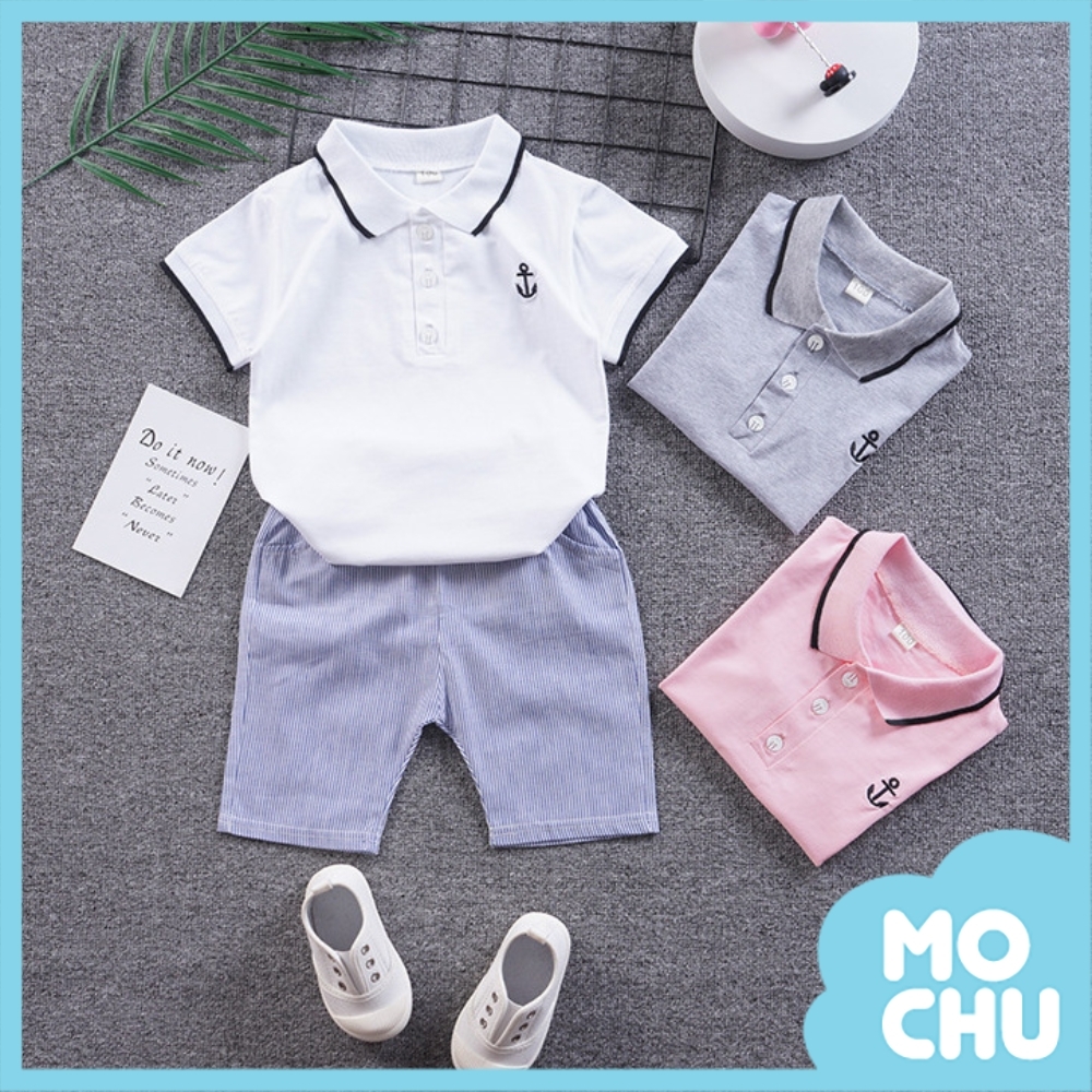 (120cm現貨)帥氣船錨翻領套裝