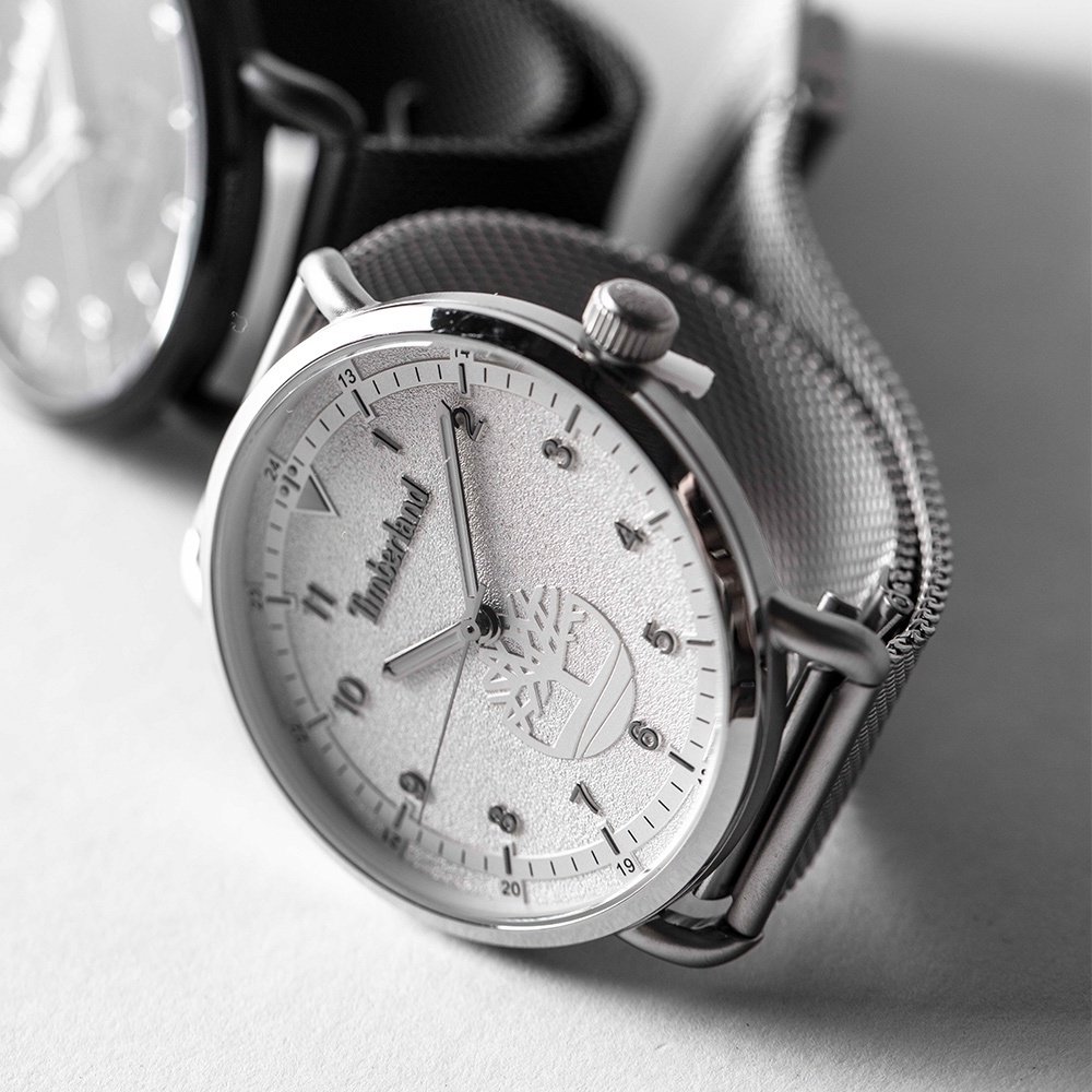 Timberland Watch 手錶 ROBBINSTON系列 45mm 簡約白鋼米蘭【TBL15939JS79】