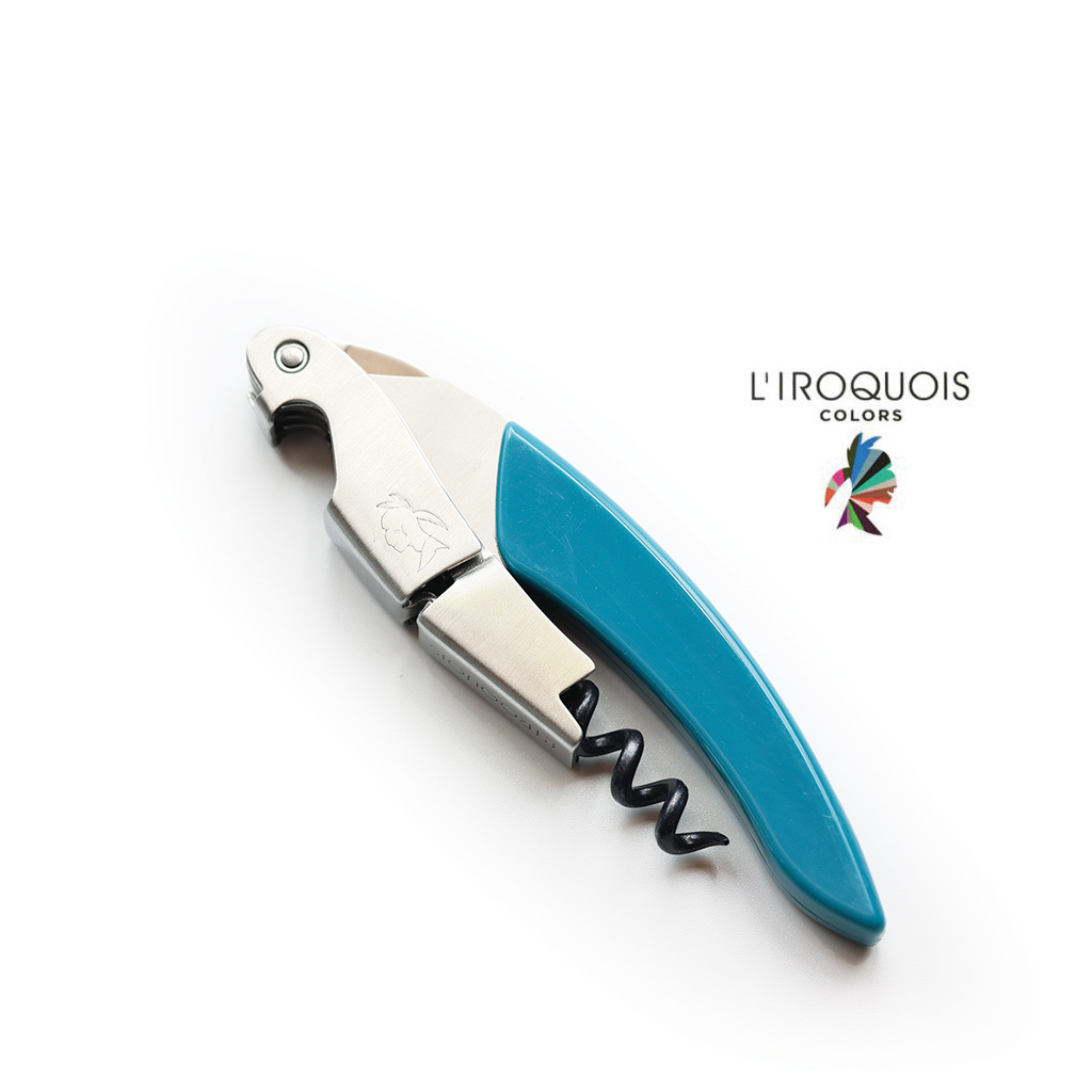 法國 L'IROQUOIS 兩段式開瓶器/礦物藍
