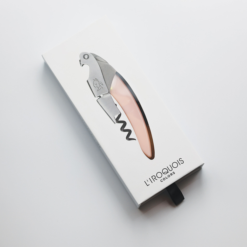 法國 L'IROQUOIS 兩段式開瓶器/粉紅