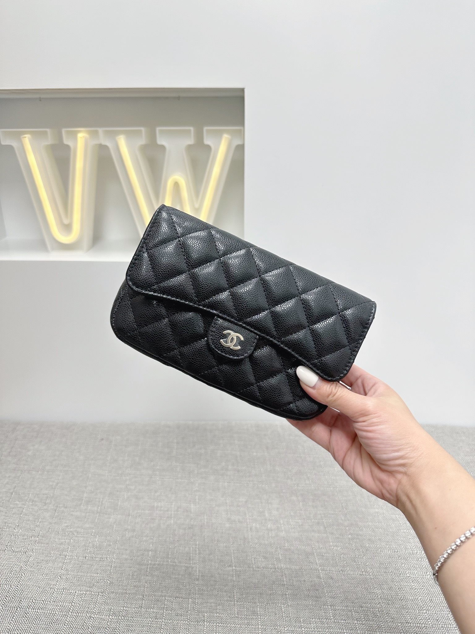Chanel Classic Flap Clutch On Chain (AP2096)