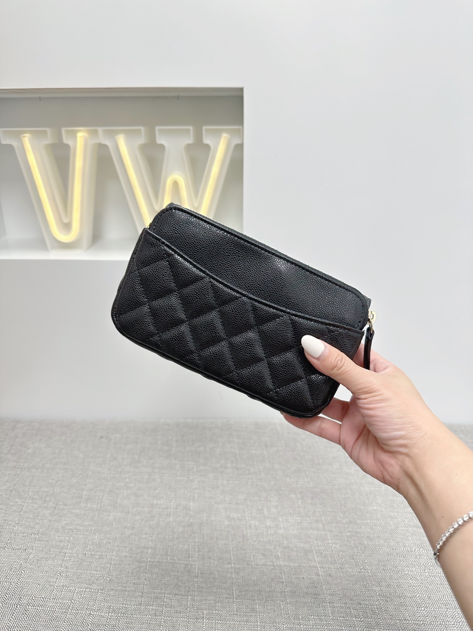 Chanel Classic Flap Clutch On Chain (AP2096)