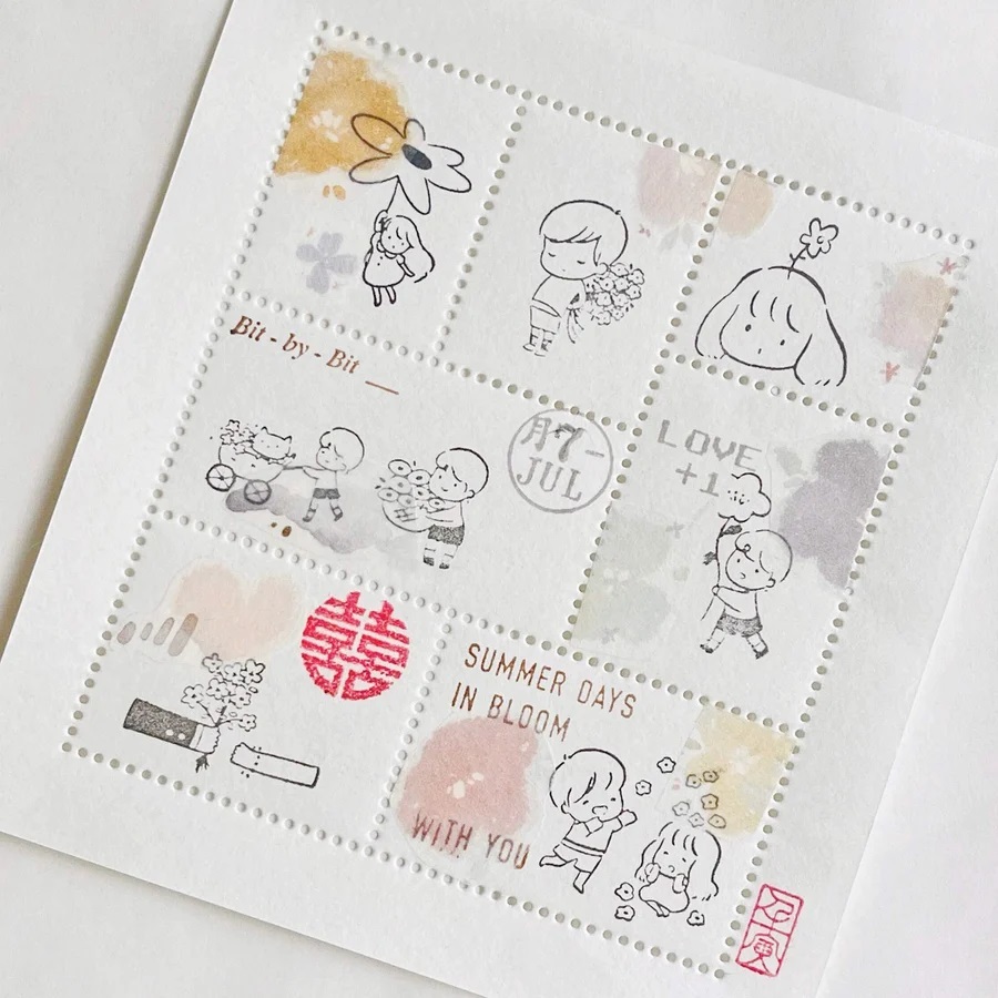 SOM．你我之間的夏日花開 系列印章