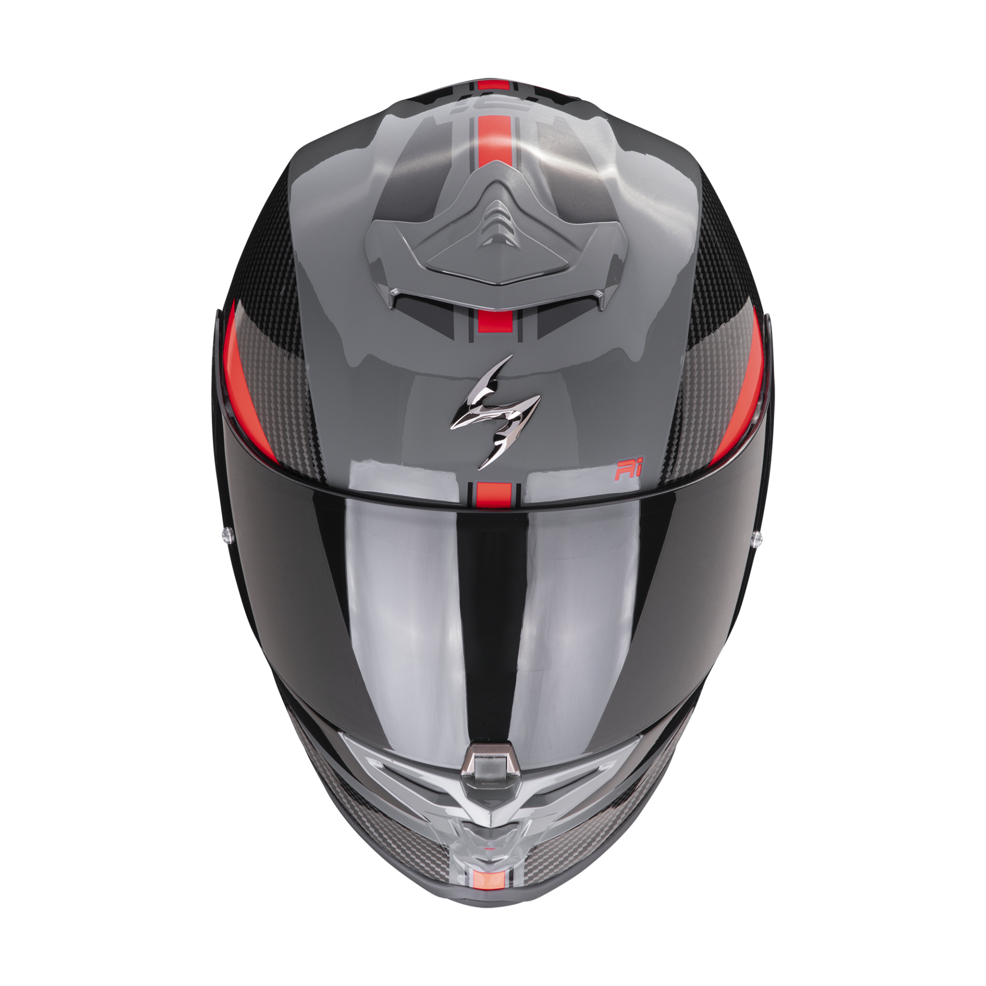 SCORPION EXO-R1 EVO AIR FINAL GRAY/BLACK/RED 灰黑紅 全罩