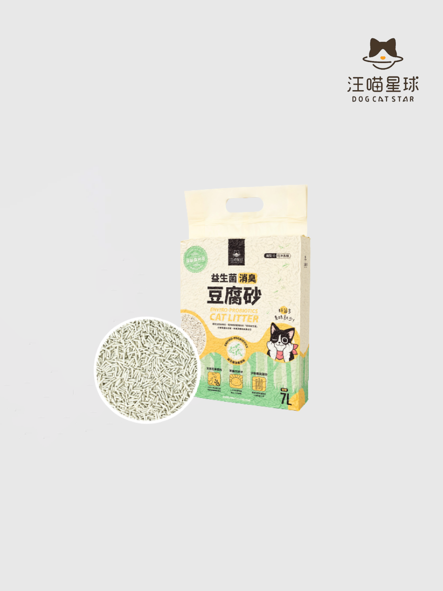 【汪喵星球】益生菌消臭花草豆腐砂｜條型 7L