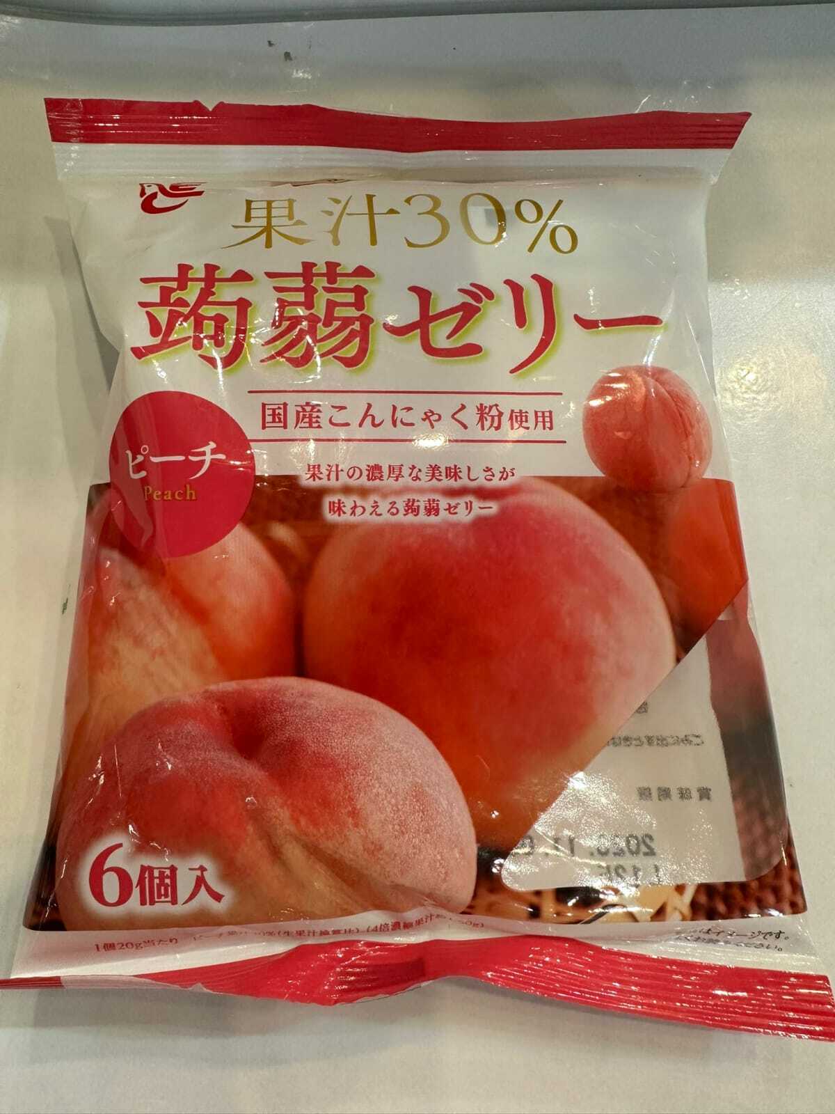 ACE-白桃果汁30%蒟蒻果凍 (6入)120g