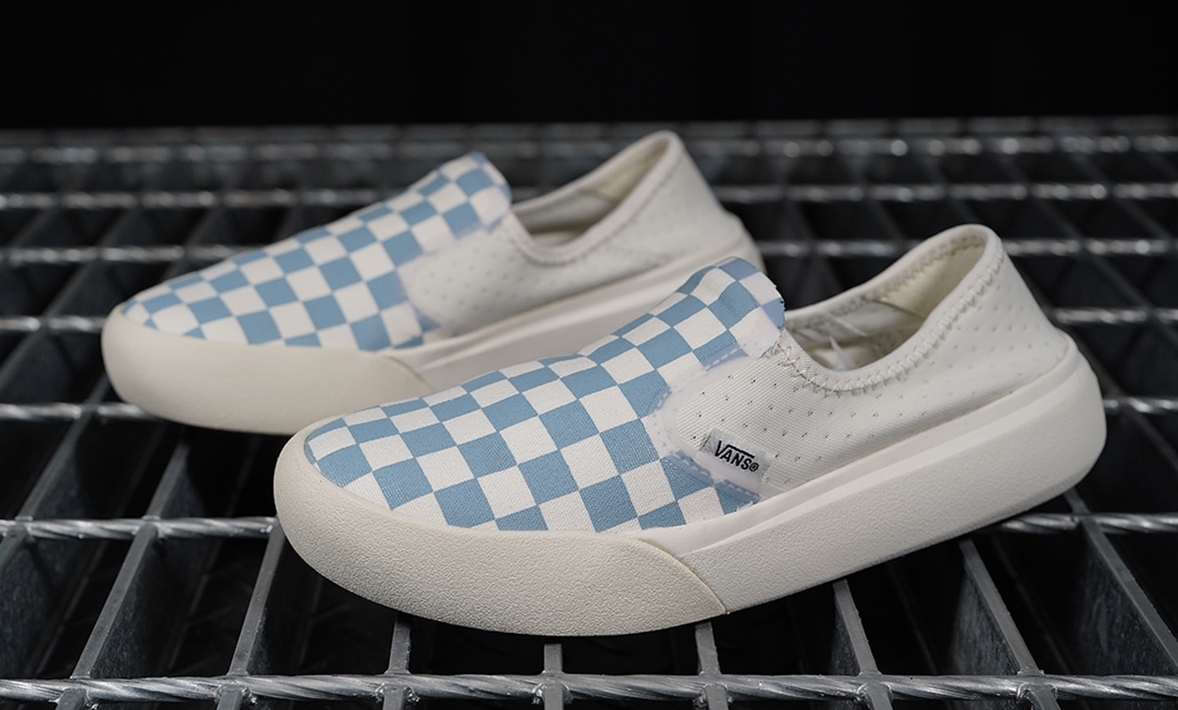 現貨Vans Checkerboard ComfyCush One 棋盤格休閒鞋後腳可踩藍JUN