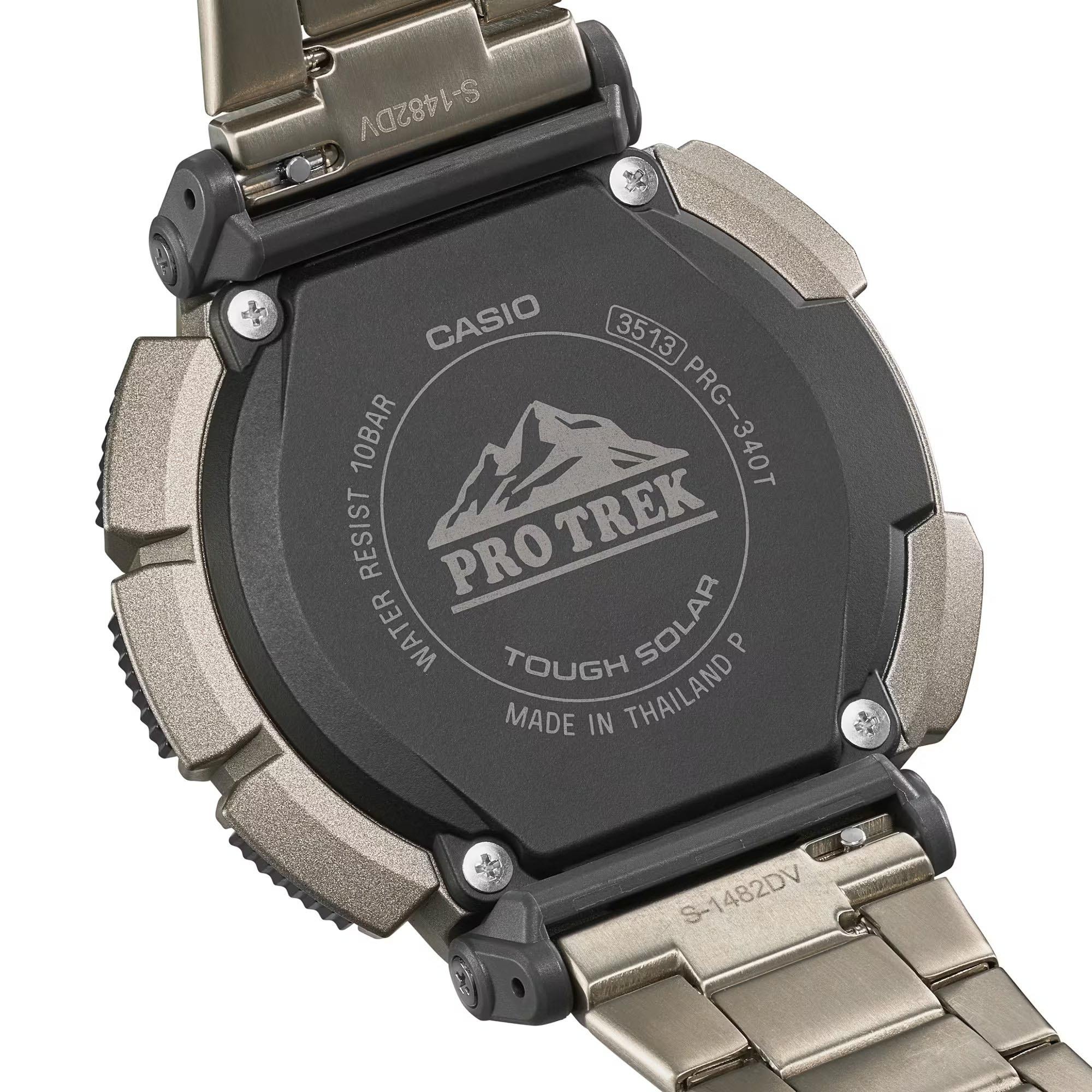 Men's Casio Protrek Tough Solar Triple Sensor Titanium Watch PRG-250T-7