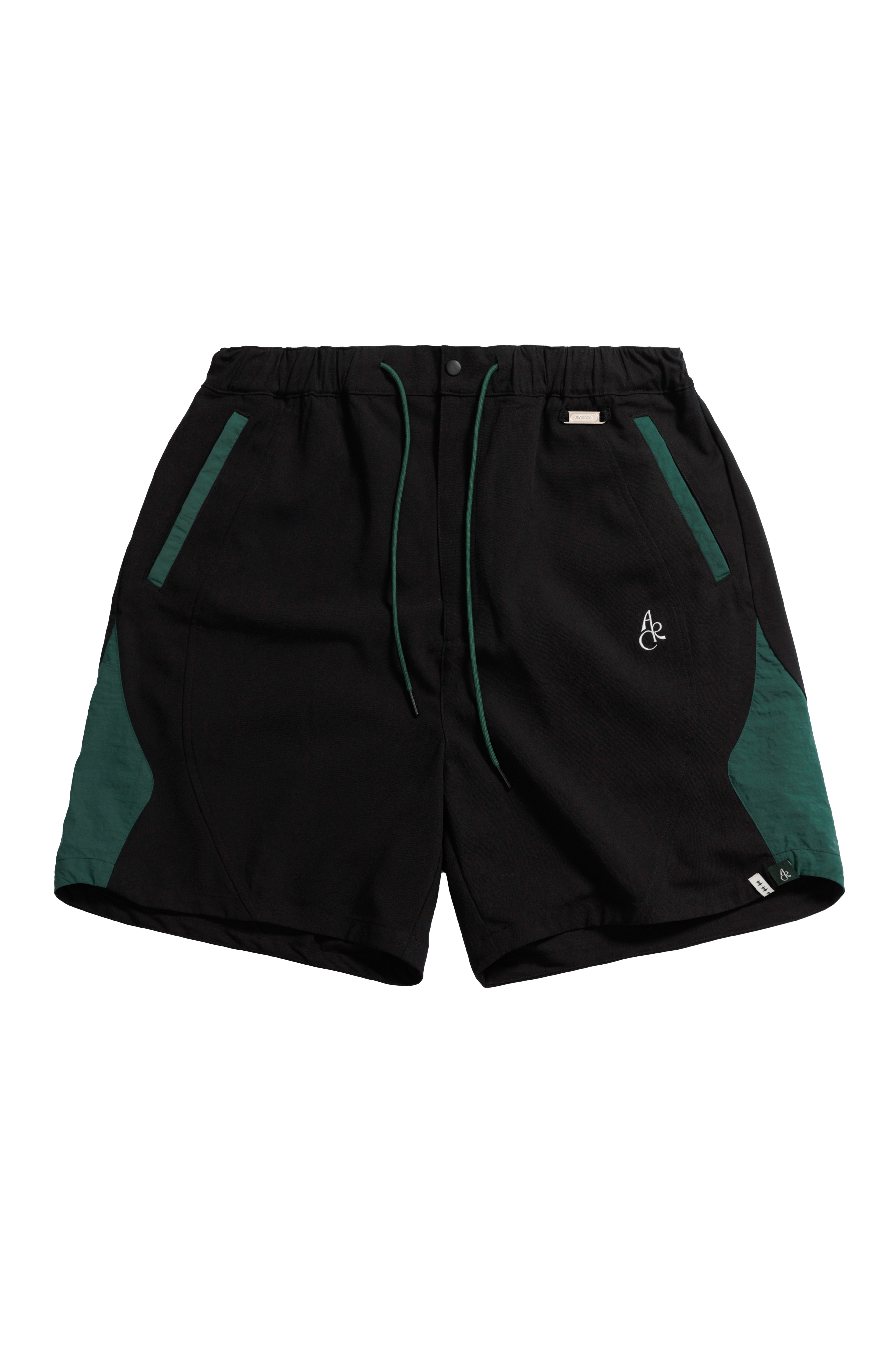 CURVED LINE SHORTS - BLACK