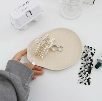 《2350》ins不規則磨砂點點首飾擺設盤