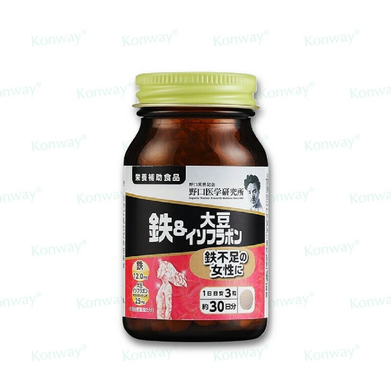 野口醫學研究所 鐵+大豆異黃酮精華營養素【正品】 高效補鐵 養護卵巢  改善氣血不足 調理女性週期