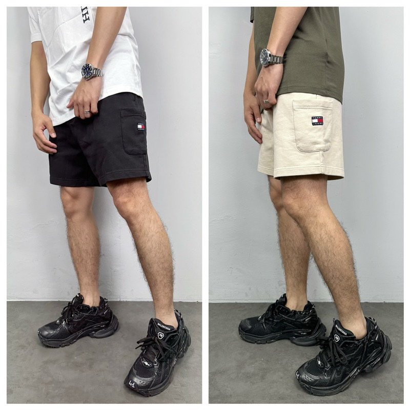 Tommy Hilfiger 側邊口袋國旗 短褲 棉褲