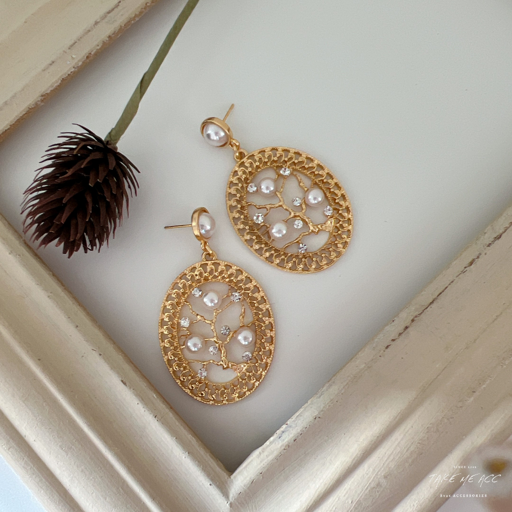 布拉格花園｜純銀針耳環