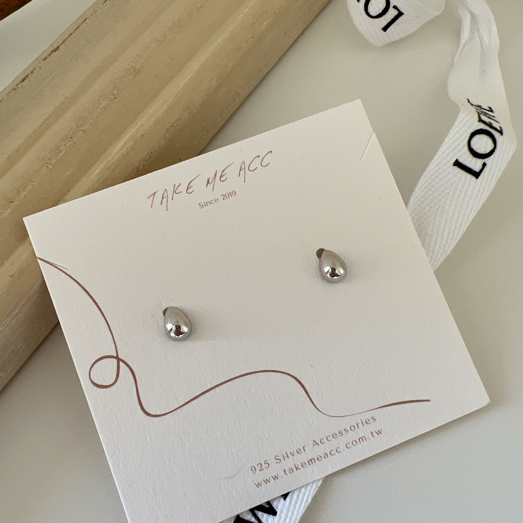 小逗點｜全純銀耳環