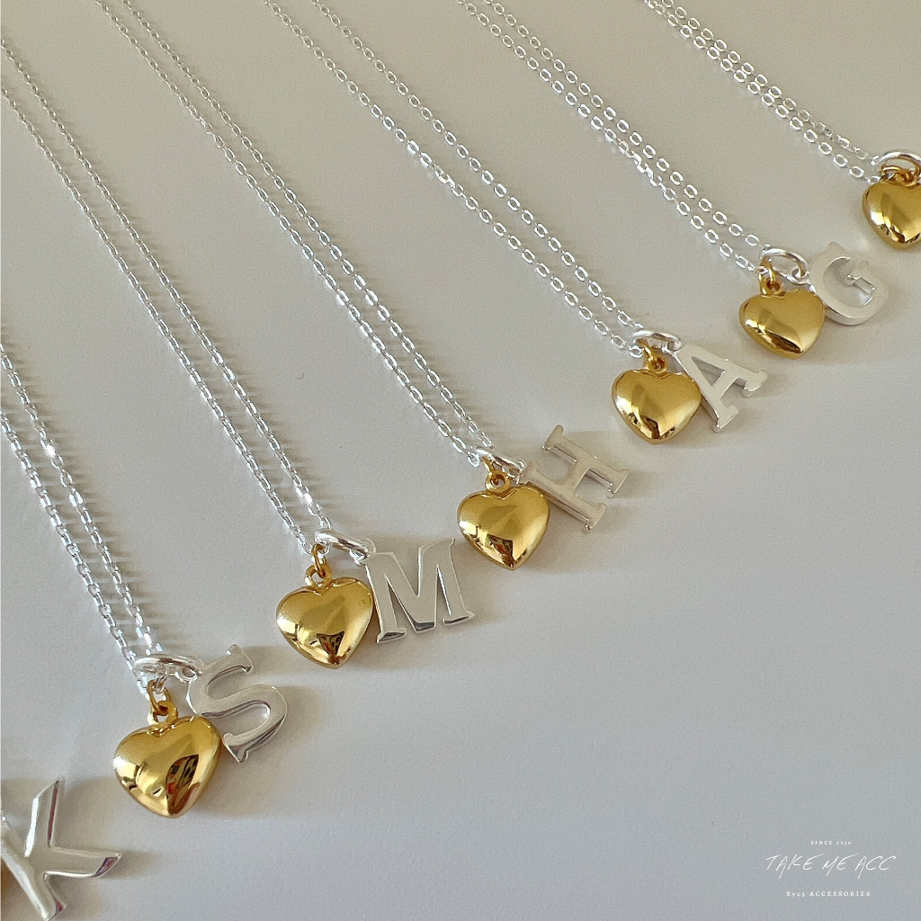 這期必收的愛心字母項鍊｜純銀項鍊