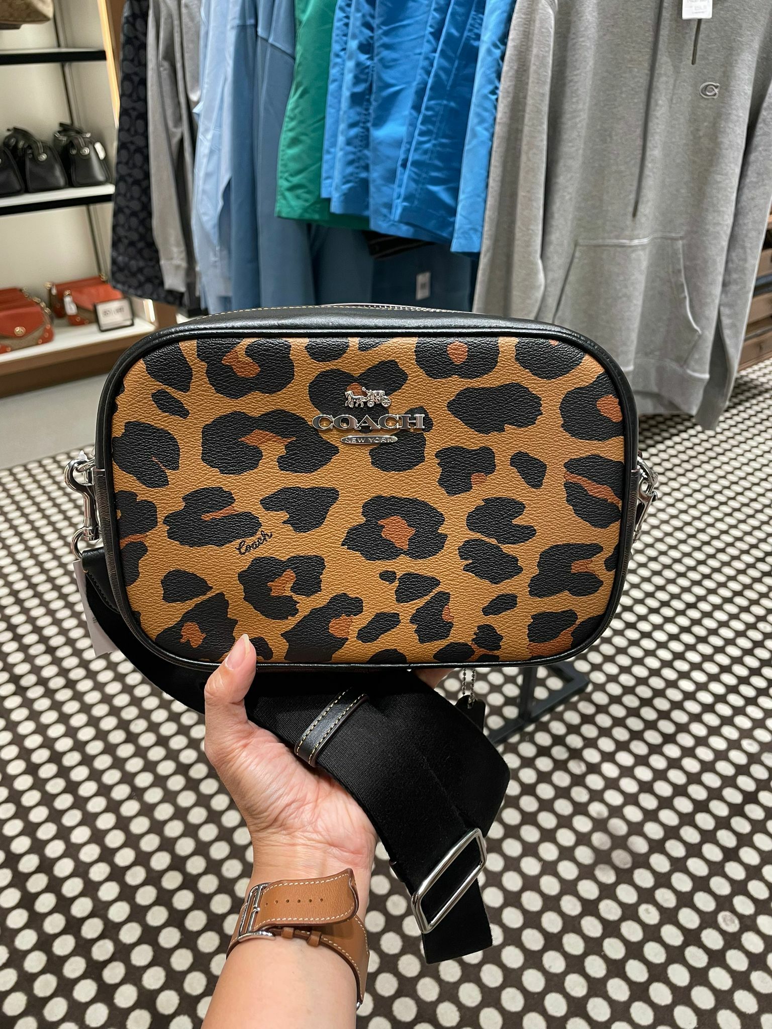 Coach Jamie Camera Bag 大相機包 (豹紋)