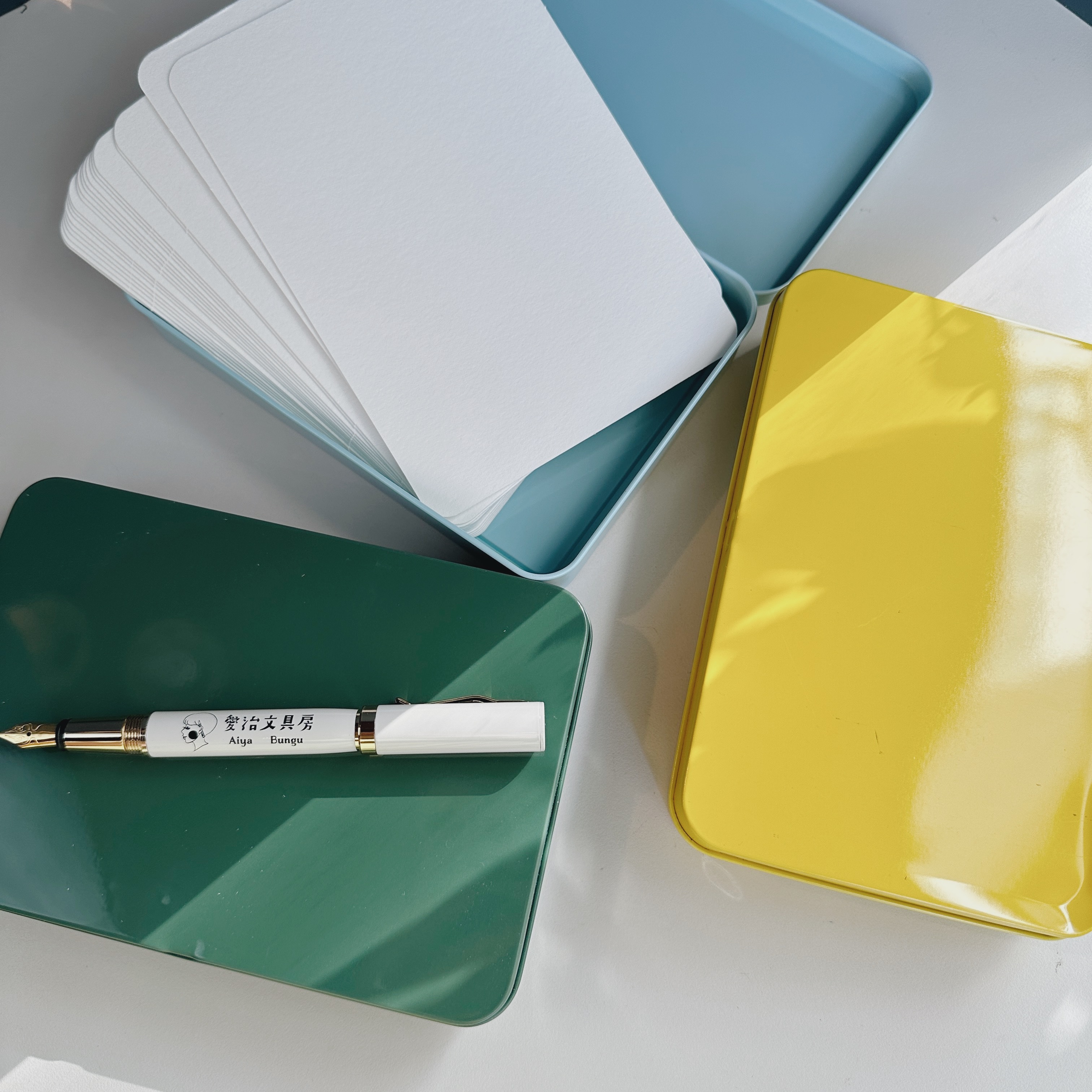 全棉水彩紙 空白明信片 24張入鐵盒組｜POTENTATE遵爵