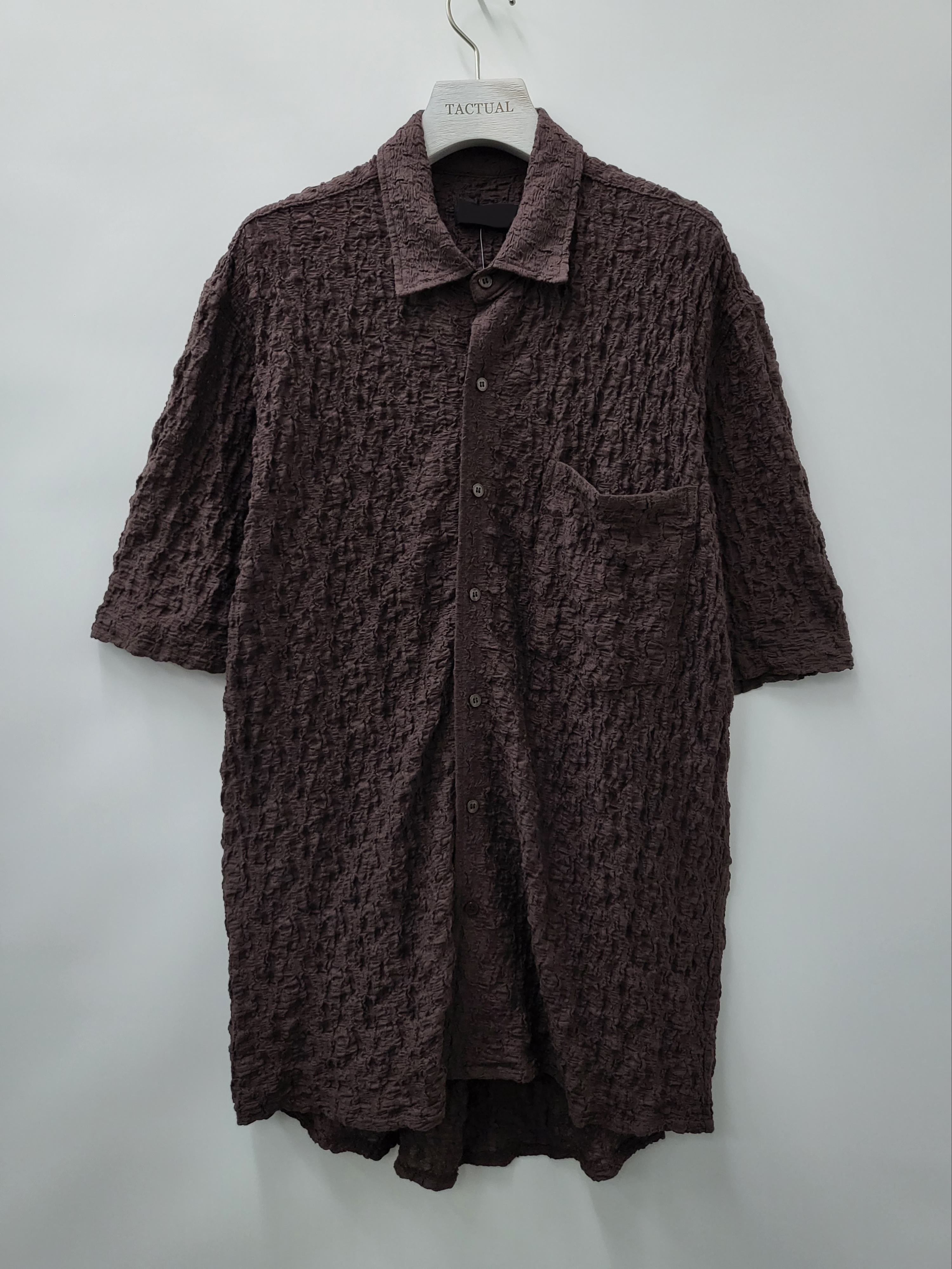 淨色皺布短袖恤衫 S2057