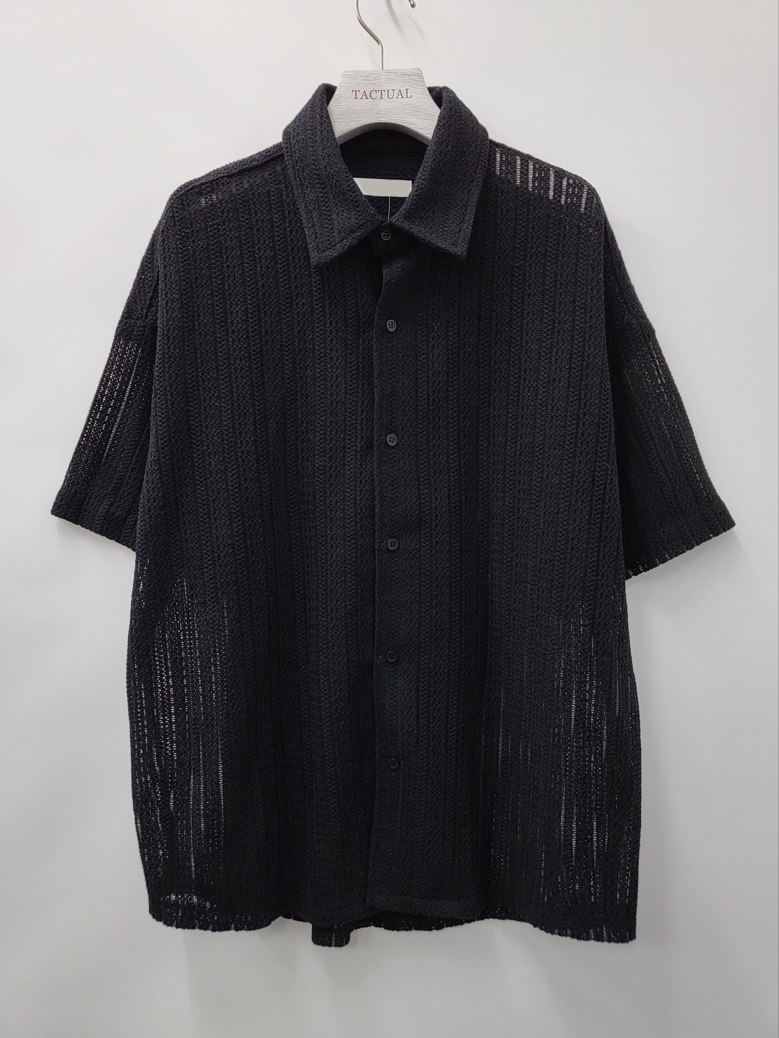 淨色通花短袖恤衫 S2055