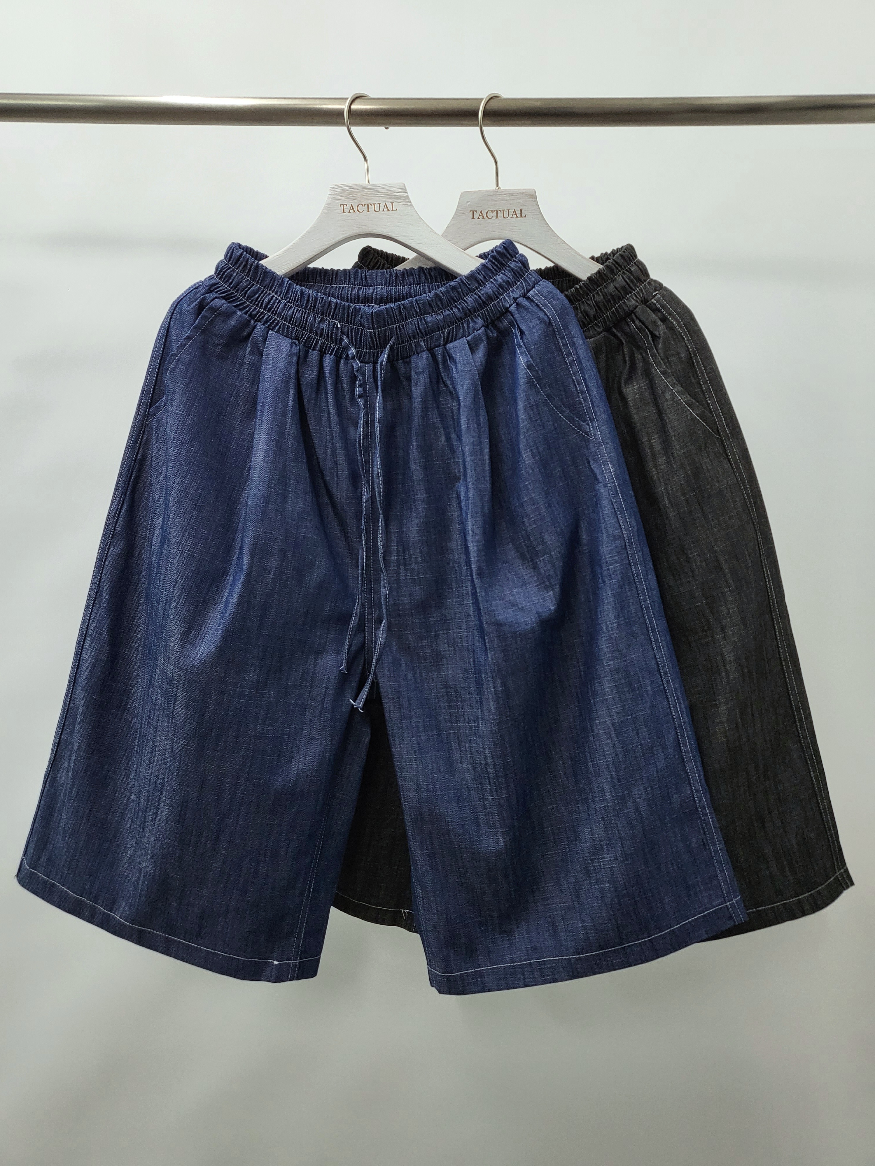 淨色牛仔短褲 P2434