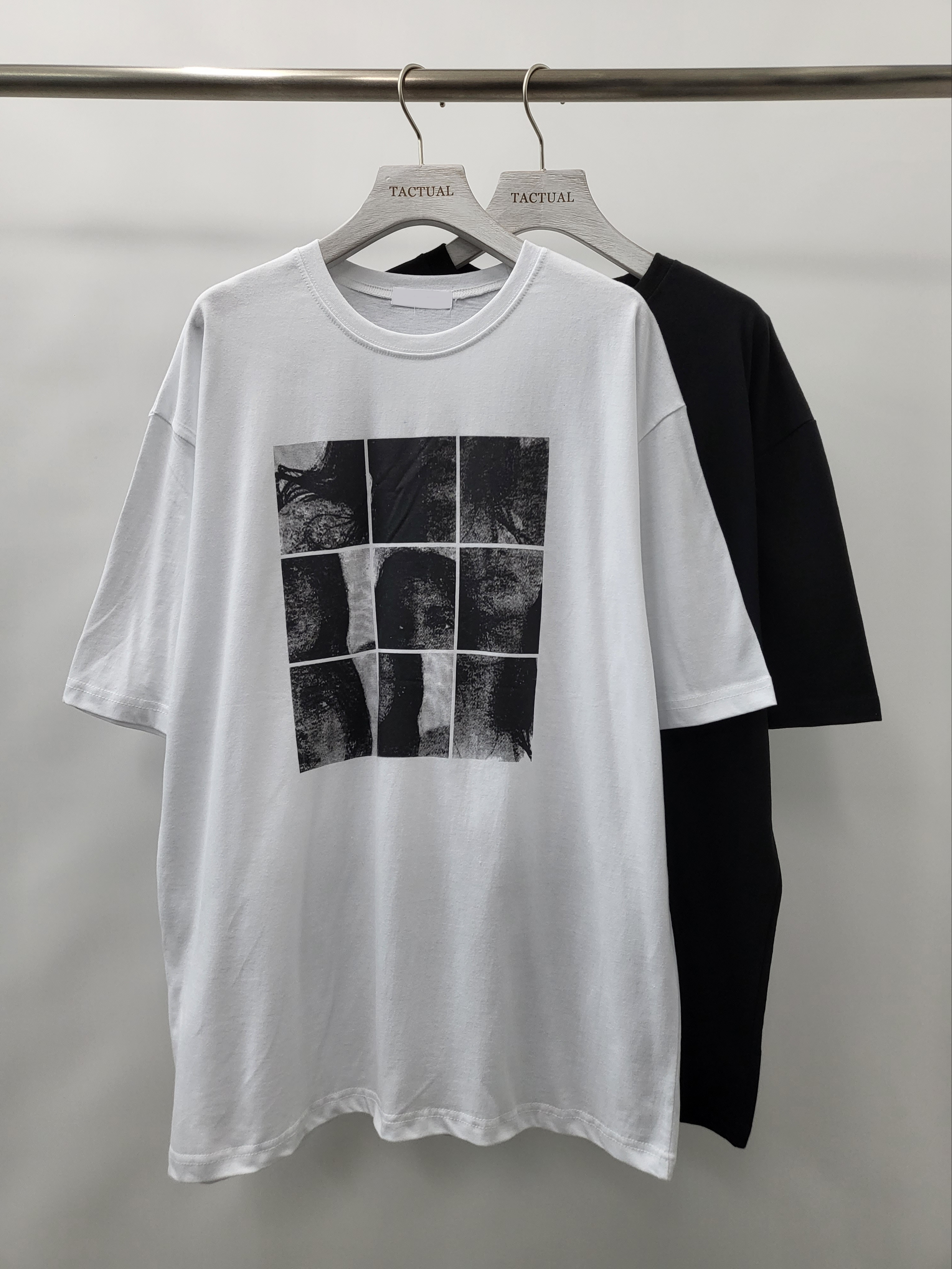 九格圖案短袖Tee T5002