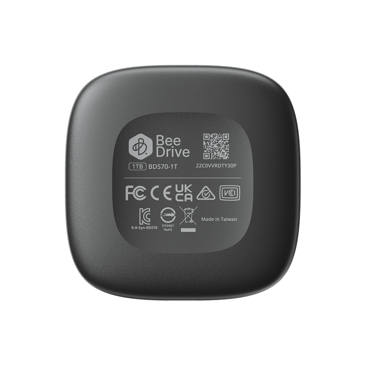 Synology BeeDrive USB 3.2 Gen 2 Type-C 外置SSD - 1TB、2TB