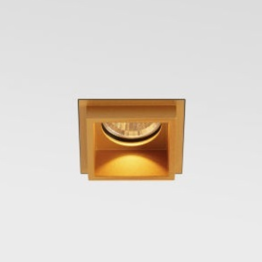 MODULAR 14132146 QBINI SQUARE OUT 1X IP55 LED 3000K 泛光亞光金