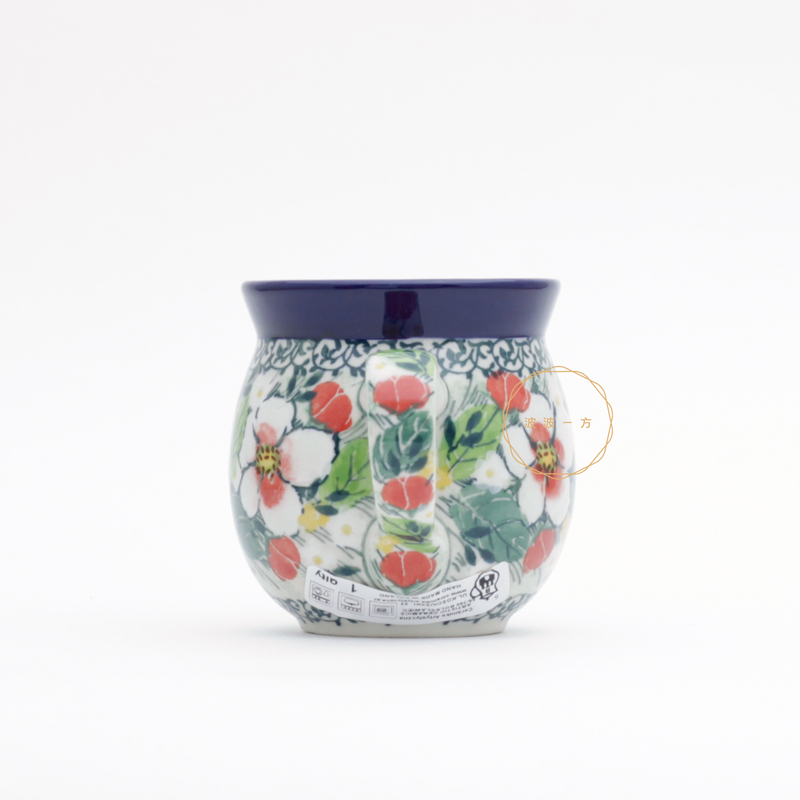 胖胖杯-小 -250ml-粉嫩蘋果花