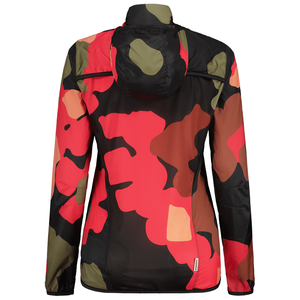 【MALOJA】女防風印花安全反光連帽外套 / 23MA35130-[花朵黑]