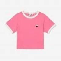 [S] FILA SLIM FIT LIFE CROP SORT SLEEVE TEE,PINK, FS2RSF2152F-PIK [FINAL SALE] (SFL224)