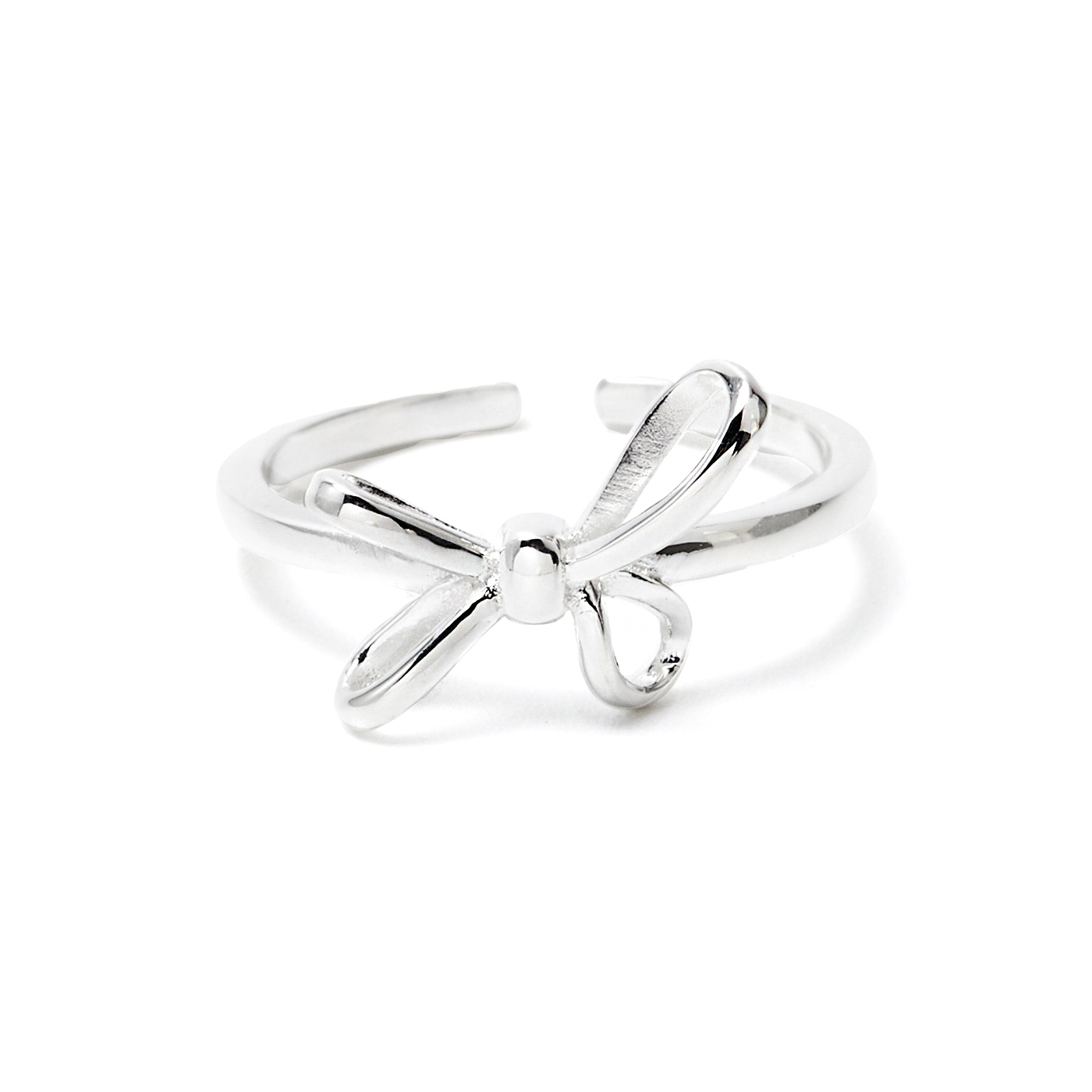 純銀,蝴蝶結,戒指