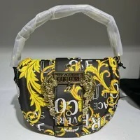 [S] VERSACE COUTURE 74VA4BF2 ZS597 G89 COUTURE 01 LOGO COUTURE SAFFIANO BAG,BLACK, 8052019144833 (SVC18)