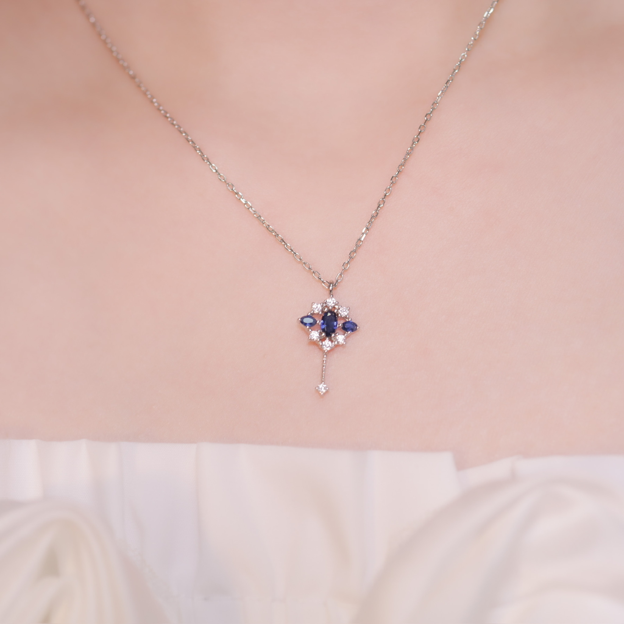 | 925純銀・ 白金 | 中古之鑰項鍊 | NE0599 |