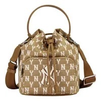 [S] MLB MONOGRAM JACQUARD BUCKET BAG,BROWN, 32BG34111-50B (SMLB197)