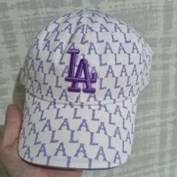 [S] MLB LA DODGERS MONOGRAM PASTEL UNSTRUCTURED BALL CAP,VIOLET, 32CPFA111-07V (SMLB216)