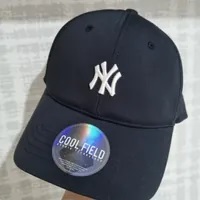 [S] MLB BASIC COOL FIELD FIT AND FLEX UNSTRUCTURED BALL CAP,BLACK, 3ACPCF13NGP001-50BKS (SMLB219)