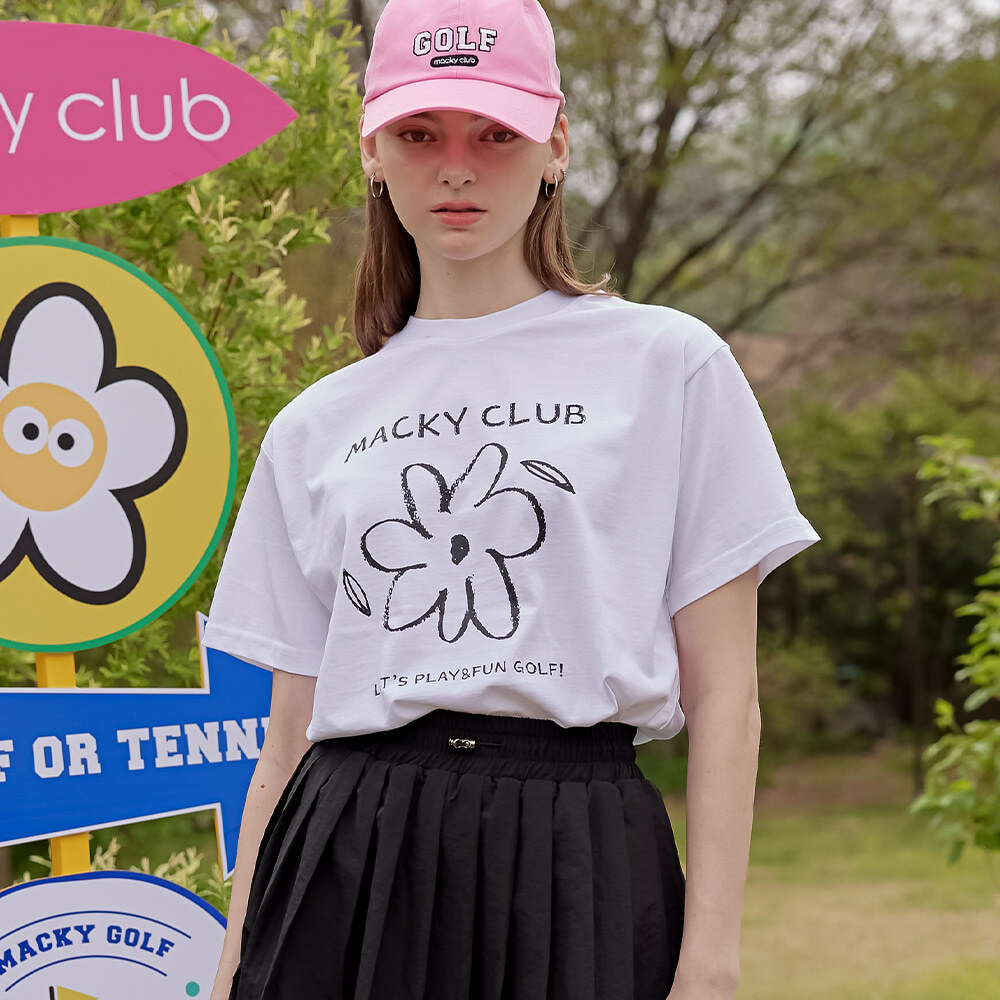 女款 M301 韓國正品 MACKY同步/韓風休閒小雛菊短袖T恤/韓國高爾夫球衣