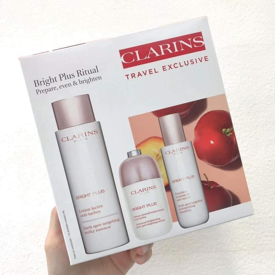 CLARINS美白淡斑三件套