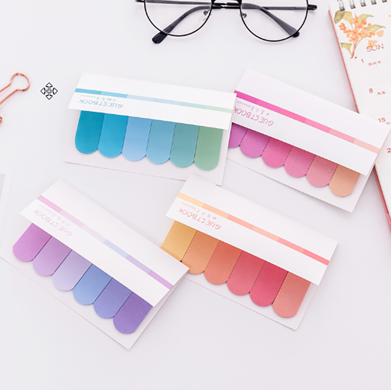 創意六條彩色漸變便利貼 A0863